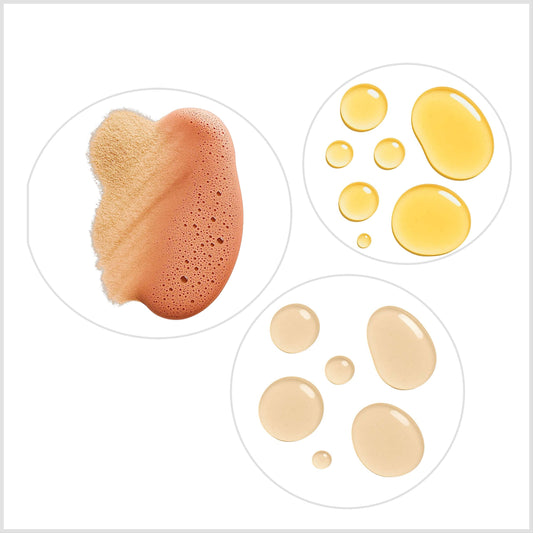 two product oil textures and one powder texture