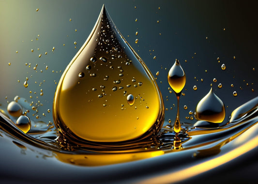 yellow oil droplets